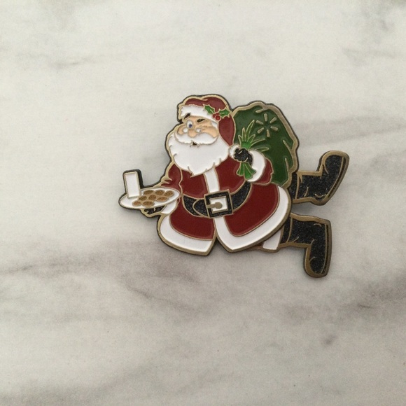 Santa Pin With Moveable Legs - Picture 2 of 3
